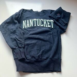 Vintage Thrifted Nantucket City Graphic Crewneck Sweatshirt 🌃